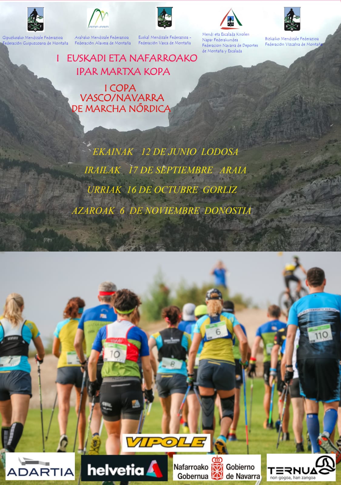 I NORDIC WALING BIZKAIA KOSTA. 3 &ordm; PRUEBA DE LA COPA VASCO NAVARRA DE MARCHA N&Oacute;RDICA